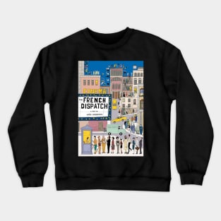 The French Dispatch Cinema Poster Crewneck Sweatshirt